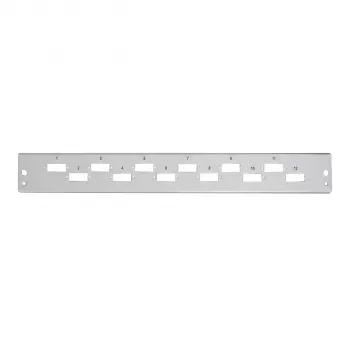 EFB frontplaat 1U 24 SC duplex horizontaal versprongen RAL7035