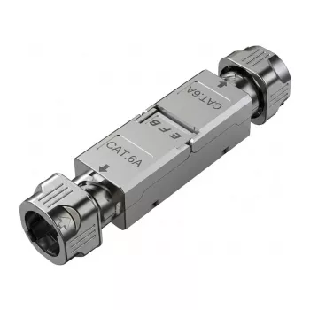 EFB Cat.6A/Cat.7/Cat.7A slimline afgeschermde Keystone-koppelmodule RJ45 female naar female