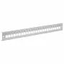 EFB frontplaat 24xE2000 duplex, E2000 compact (RDM) straight versie, lichtgrijs (RAL 7035), 1U 19 inch rackmontage