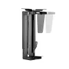 LogiLink EO0030 draaibare pc-houder onder het bureau met snelsluiting, zwart, max. 10 kg