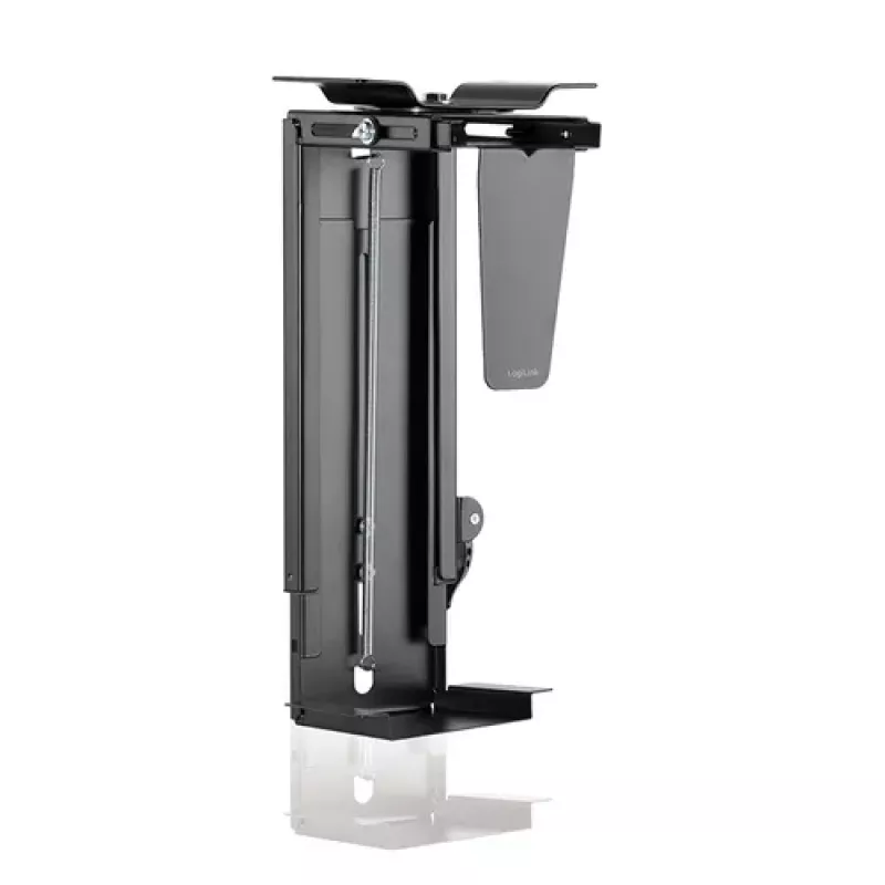 LogiLink EO0030 draaibare pc-houder onder het bureau met snelsluiting, zwart, max. 10 kg