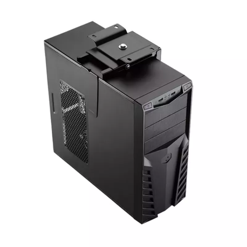 LogiLink EO0030 draaibare pc-houder onder het bureau met snelsluiting, zwart, max. 10 kg