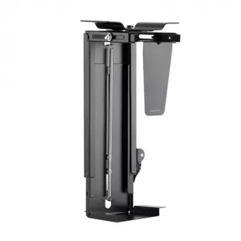 LogiLink EO0030 draaibare pc-houder onder het bureau met snelkoppeling, zwart, max. 10 kg