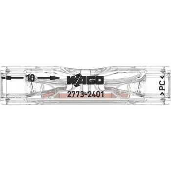 WAGO doorvoerverbinder voor 2773-2401, push-in, max. 4 mm², 2 aders