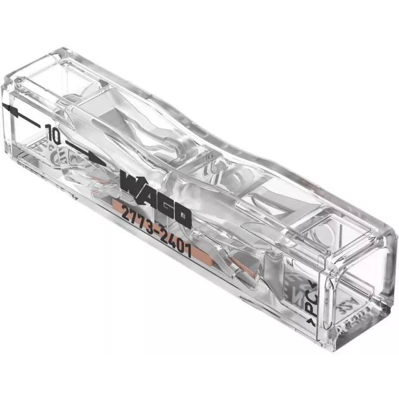 WAGO doorvoerverbinder voor 2773-2401, push-in, max. 4 mm², 2 aders