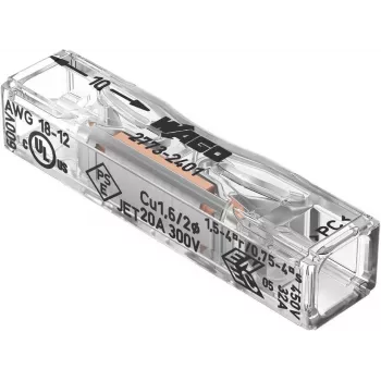 WAGO doorvoerverbinder voor 2773-2401, push-in, max. 4 mm², 2 aders
