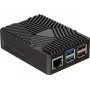 Joy-IT RB-AlucaseP5-09 SBC-behuizing voor Raspberry Pi 5, aluminium, zwart