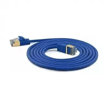 WANTEC extra dunne CAT7 SSTP patchkabel - 10 m - Cat7 - S/FTP (S-STP) - RJ-45 - RJ-45 - blauw
