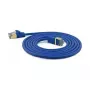WANTEC extra dunne CAT7 SSTP patchkabel - 10 m - Cat7 - S/FTP (S-STP) - RJ-45 - RJ-45 - blauw