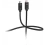 ShiverPeaks Flexline FL31-77025 Thunderbolt 3 kabel - USB-C stekker naar USB-C stekker - 1m - zwart - goud gecoat - 40 Gbit/s