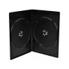 MEDIARANGE BOX14-7-100 Slimline dubbele discbox verpakking - 100 stuks - zwart - 7 mm - kunststof