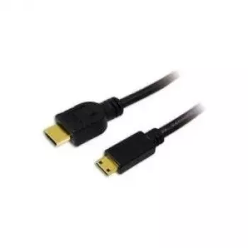 LogiLink High Speed met Ethernet HDMI naar mini HDMI-kabel 1m zwart
