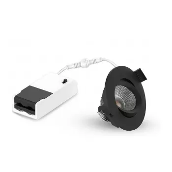 LEUCHTEK GMBH SPR-6W-XWB LED-inbouwspot, IP44, aluminium, kantelbaar, instelbare lichtkleur (3000K/4000K/6000K), 6W