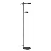 Luca LED-vloerlamp, 2x4W, Zwart