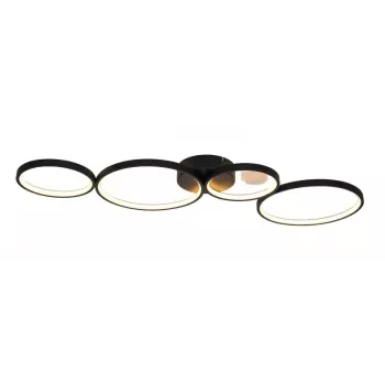 Ajacco CL21008C-4 LED-plafondlamp, 36W, 3000K, Zwart