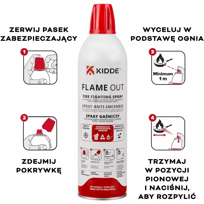 Kidde KFS-500 Flame Out brandblusspray 500 ml