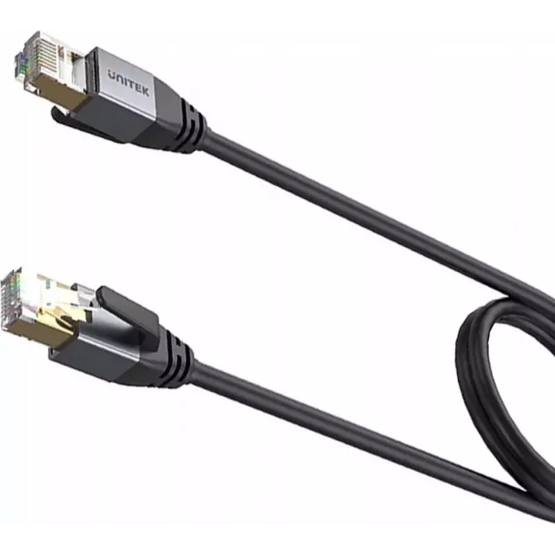 UNITEK Cat.8 S/FTP Ethernet patchkabel RJ45 LAN 20m zwart