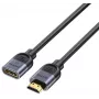 UNITEK HDMI-verlengkabel 1m, HDMI 2.1, 8K@60Hz, 48Gbps, zwart