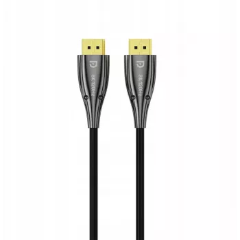 UNITEK Actieve Fiber Optic DisplayPort 2.1 kabel 20m 8K 80Gbps zwart