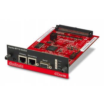 Yamaha Dante-MY16-AUD2 - Dante interfacekaart 16-kanaals digitaal in/uit, 2x RJ-45, 24-bit
