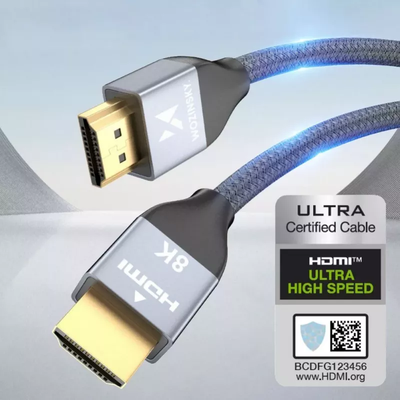 Wozinsky USB-C naar USB-A kabel 1 m zilver gevlochten nylon