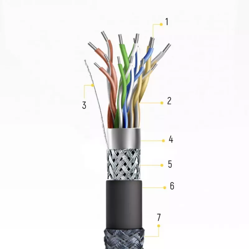 Wozinsky USB-C naar USB-A kabel 1 m zilver gevlochten nylon