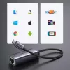 UGREEN USB-C naar RJ45 Gigabit Ethernet-adapter (grijs) - 40322 CM483