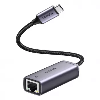 UGREEN USB-C naar RJ45 Gigabit Ethernet-adapter (grijs) - 40322 CM483