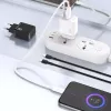 Dudao A26T GaN 25W USB-A, USB-C oplader - zwart