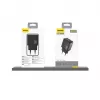Dudao A26T GaN 25W USB-A, USB-C oplader - zwart