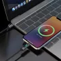 Dudao L7C USB-C naar USB-C 100W kabel met LED-indicator 1m - zwart