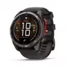 Garmin fenix 8 Pro 51 mm MicroLED saffier carbon grey DLC titanium met zwart/pebblegrey siliconenband