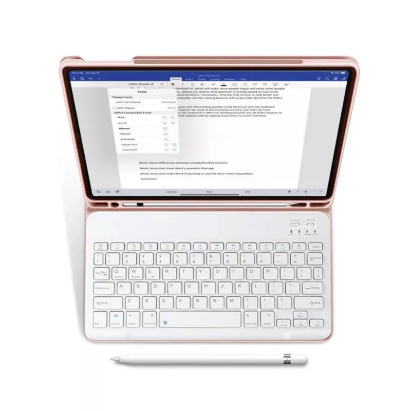 Tech-Protect SC Pen + toetsenbordhoes voor iPad 10.9" (10e gen, 2022) / 11" (2025), roze