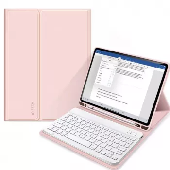 Tech-Protect SC Pen + toetsenbordhoes voor iPad 10.9" (10e gen, 2022) / 11" (2025), roze