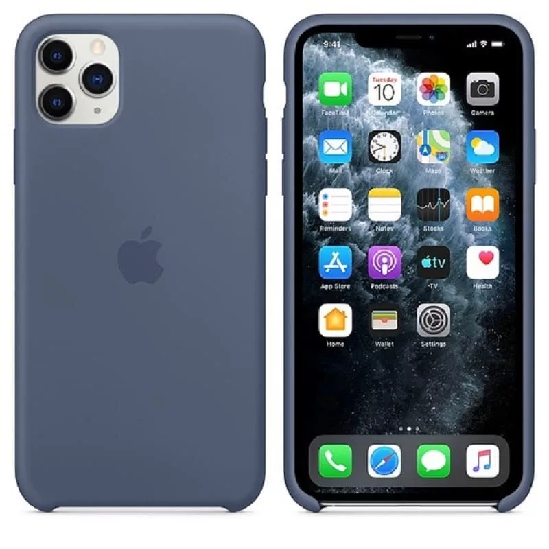 Apple iPhone 11 Pro Max siliconen hoesje MX032ZM/A Alaskan Blue