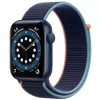 Apple Watch Series 6 GPS, 44mm aluminium kast met sportband Deep Navy