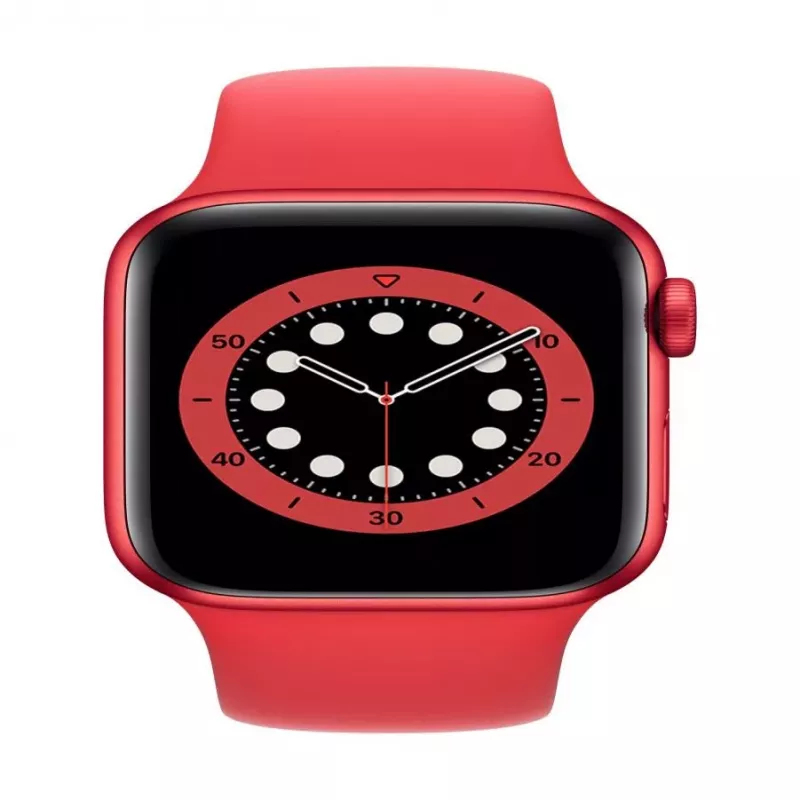 Apple Watch Series 6 GPS 44mm PRODUCT (RED) aluminium behuizing met sportband - Regular Red