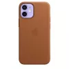 Apple leren hoesje met MagSafe voor iPhone 12 mini California Poppy