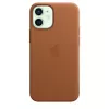 Apple leren hoesje met MagSafe voor iPhone 12 mini California Poppy