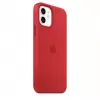 Apple siliconen hoesje met MagSafe voor iPhone 12 mini rood