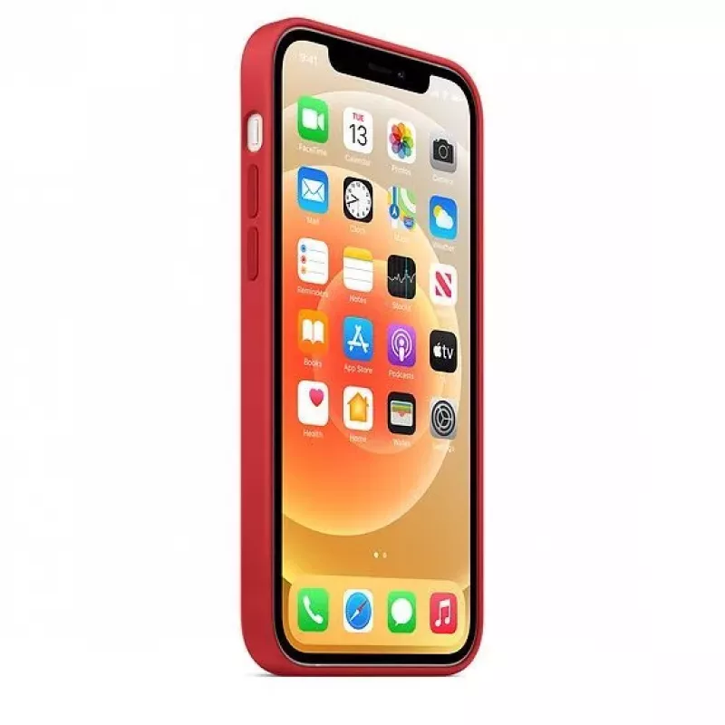 Apple siliconen hoesje met MagSafe voor iPhone 12 mini rood