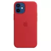 Apple siliconen hoesje met MagSafe voor iPhone 12 mini rood