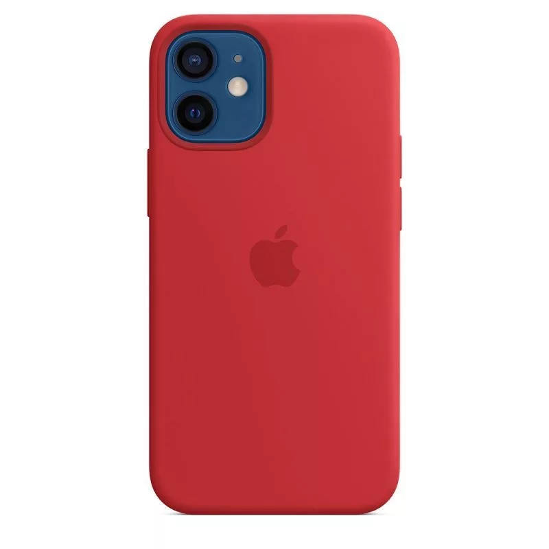 Apple siliconen hoesje met MagSafe voor iPhone 12 mini rood