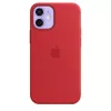 Apple siliconen hoesje met MagSafe voor iPhone 12 mini rood
