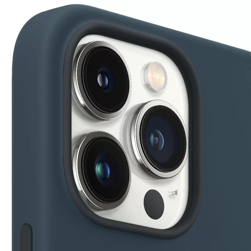 Apple iPhone 13 Pro siliconen hoesje met MagSafe Abyss Blue