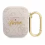 Guess Apple AirPods 1/2-hoesje 4G Script Metal Collection roze