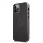 BMW Apple iPhone 12/12 Pro 6,1 inch Signature Leather Embossed Logo hardcase zwart