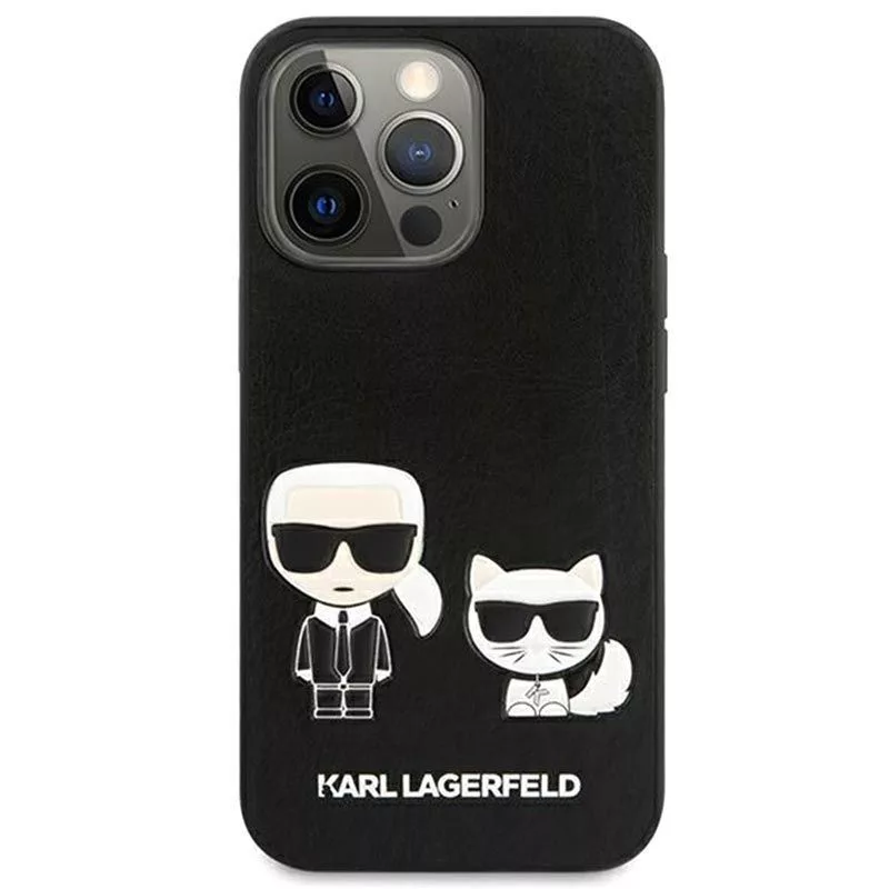 Karl Lagerfeld Apple iPhone 13 Pro Choupette PU Leather Case zwart