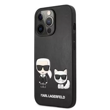 Karl Lagerfeld Apple iPhone 13 Pro Choupette PU Leather Case zwart