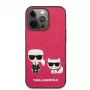 Karl Lagerfeld Apple iPhone 13 Pro Choupette PU-leer Case fuchsia